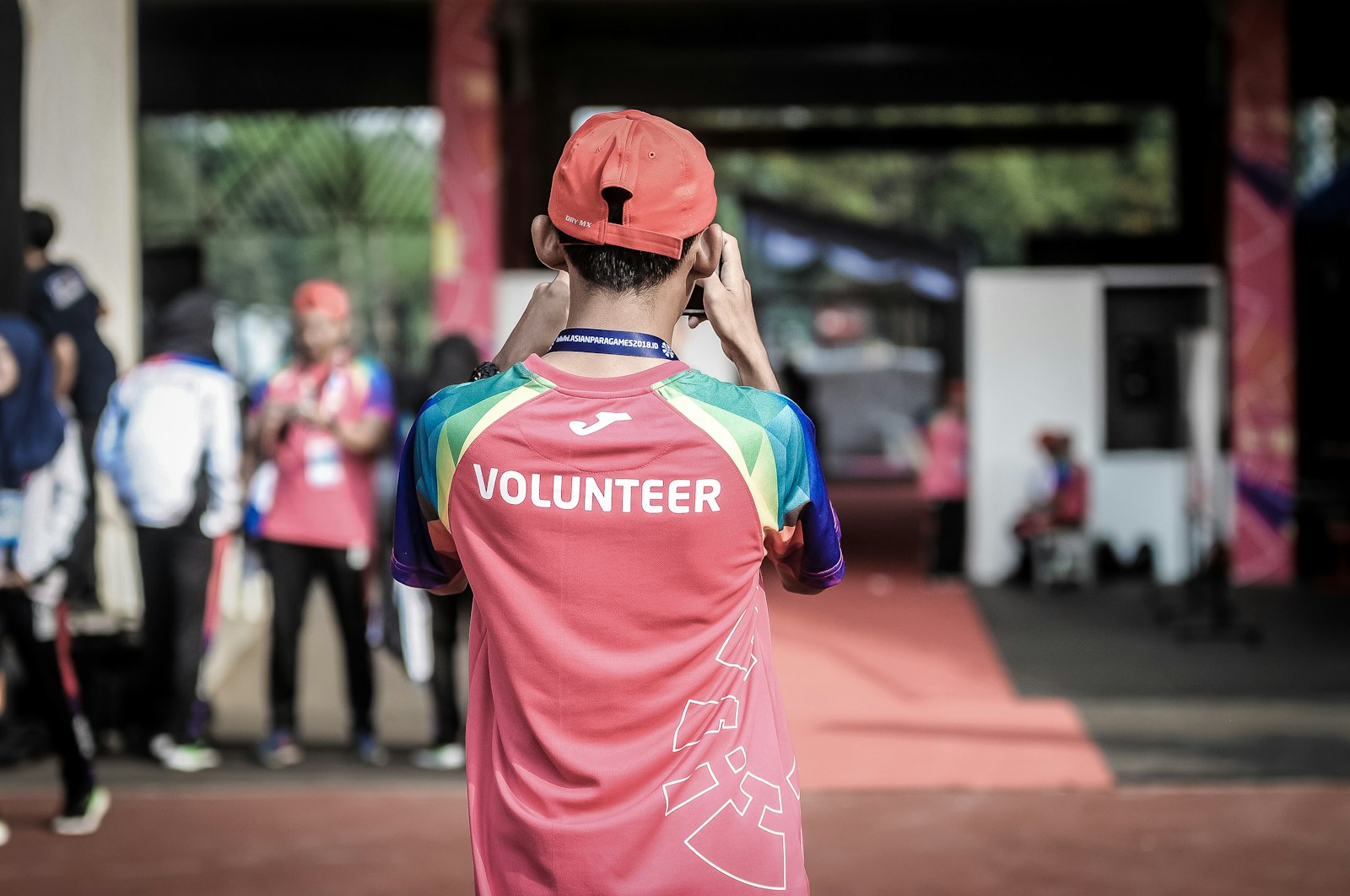 Non-profit volunteers working together